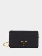 Black Saffiano Leather Mini Bag