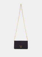 Black Saffiano Leather Mini Bag