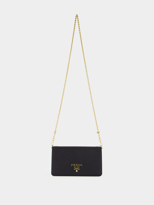 Black Saffiano Leather Mini Bag