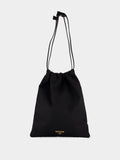 Black Re-Nylon Wish Drawstring Pouch