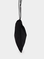 Black Re-Nylon Wish Drawstring Pouch