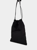 Black Re-Nylon Wish Drawstring Pouch