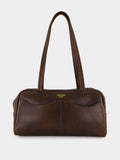 Cocoa Brown Carry Large Antiqued Leather Bag