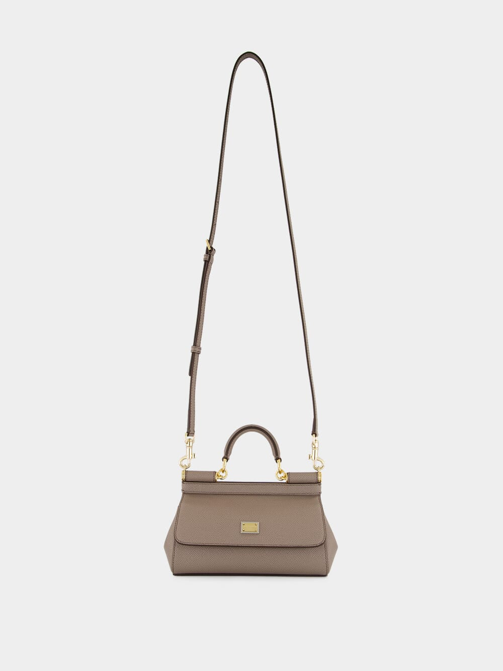 Light Mud Sicily Mini Leather Handbag
