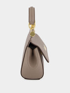 Light Mud Sicily Mini Leather Handbag