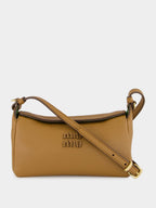 Caramel and Larice Beige Leather Pouch