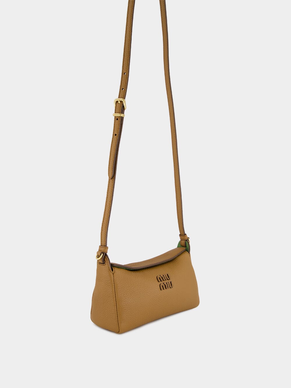 Caramel and Larice Beige Leather Pouch