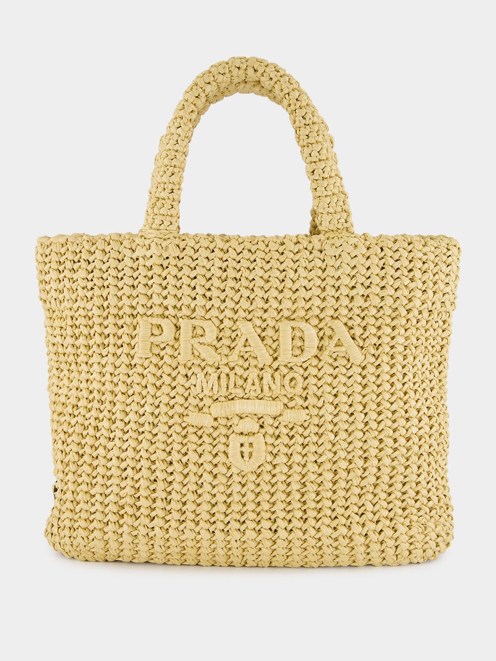 Natural Small Crochet Tote Bag