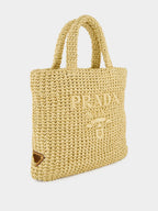 Natural Small Crochet Tote Bag