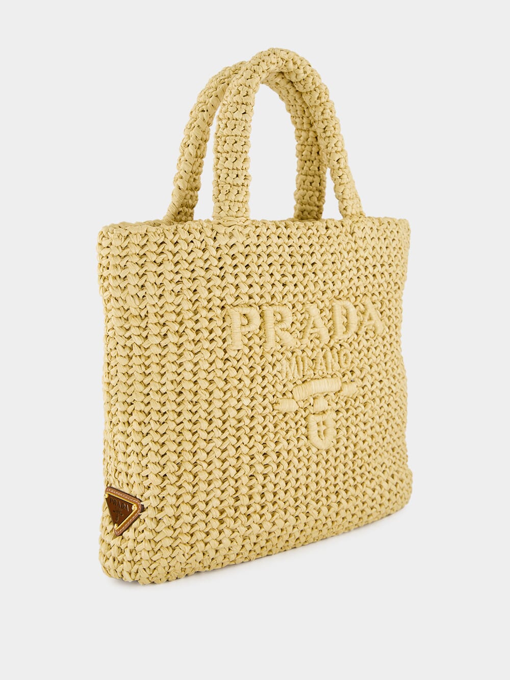 Natural Small Crochet Tote Bag