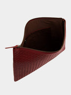 Bordo A4 Woven Leather Pochette