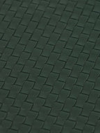 Forest Green A4 Woven Leather Pochette