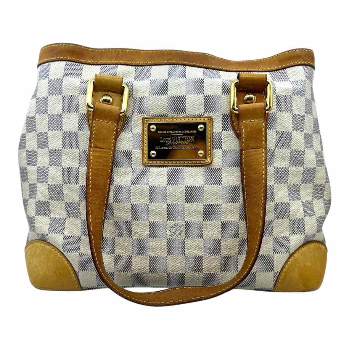 LOUIS VUITTON Hampstead Damier PM White Coated canvas Damier Handbag