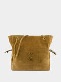 Jamie Shopping Bag in Golden Leaf Suede