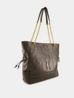 Jamie Shopping Bag in Light Musk Lambskin