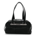 Caviar Square Stitched Bowler Black