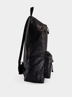 Black Explorer Leather Backpack