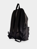 Black Explorer Leather Backpack