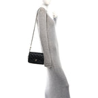 Lambskin Quilted Small My Precious Flap Black