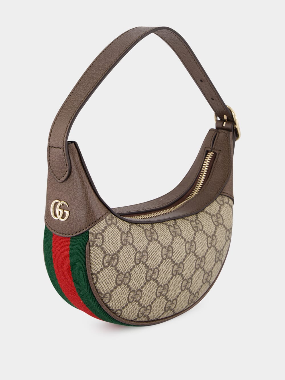 Beige Ophidia Small Shoulder Bag