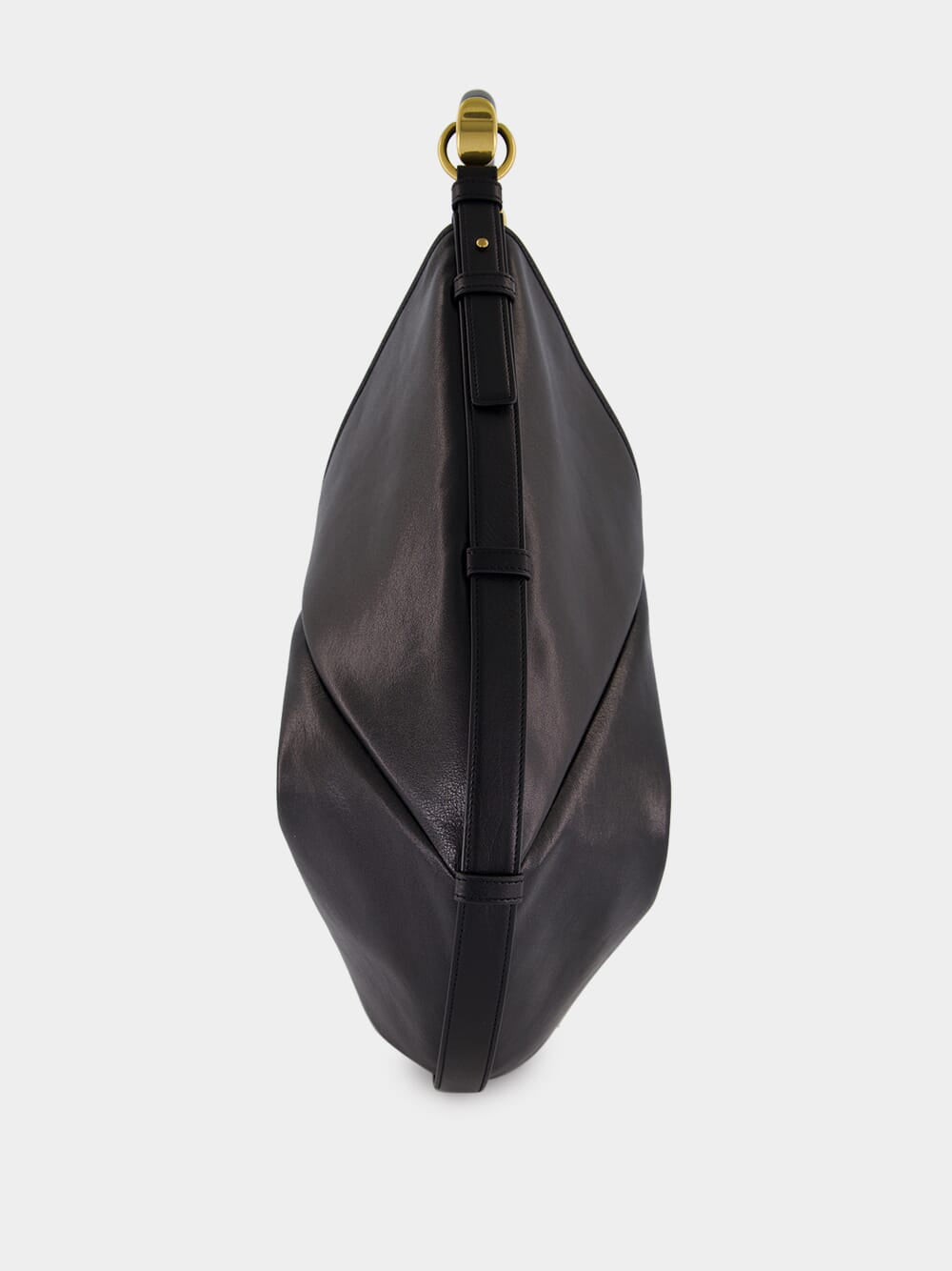 Black Mombasa Large Leather Hobo Bag