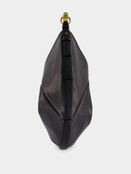 Black Mombasa Large Leather Hobo Bag
