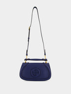 Blue Blondie Medium Top Handle Bag