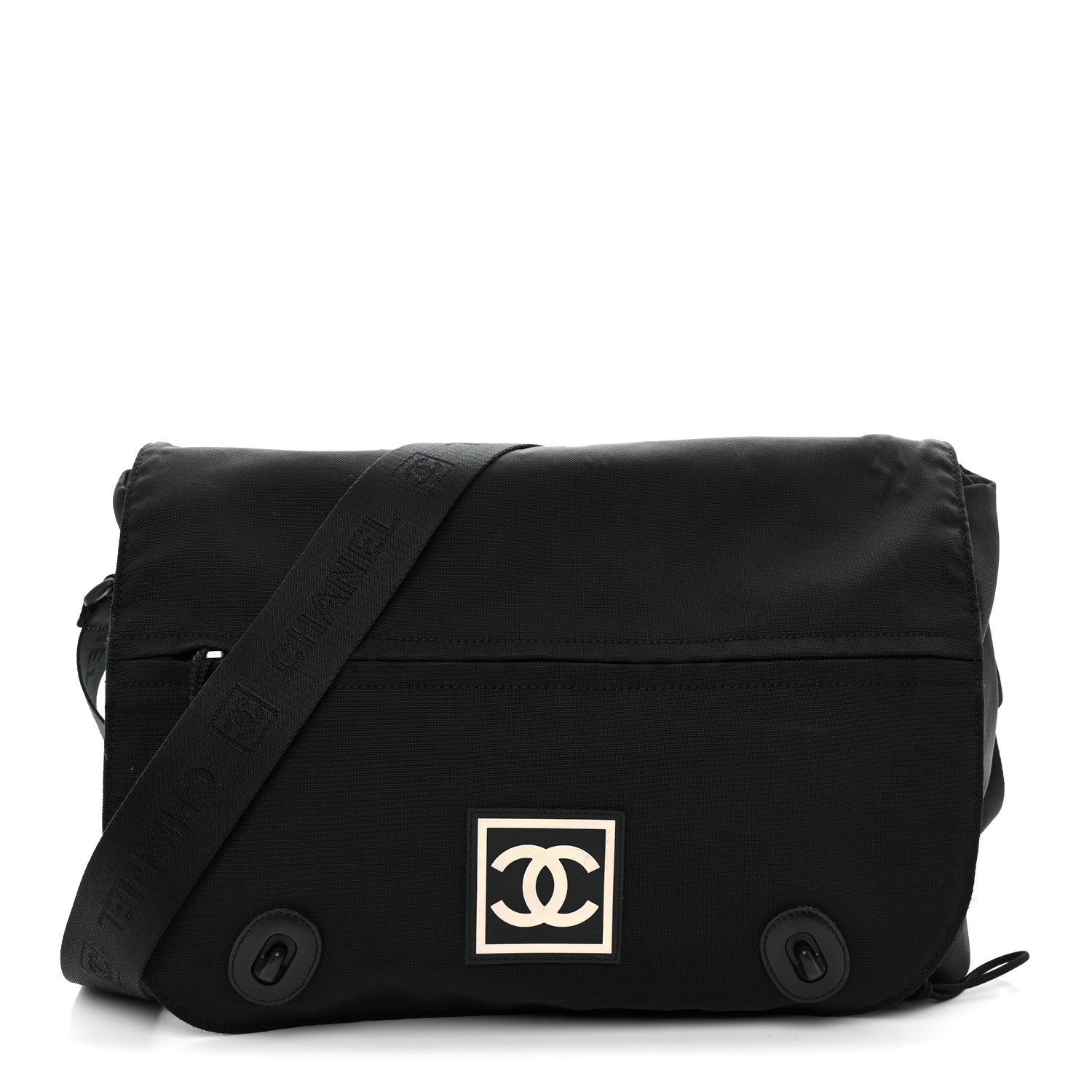 Nylon Sport CC Messenger Black