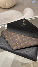 Louis Vuitton Black Double V Wallet