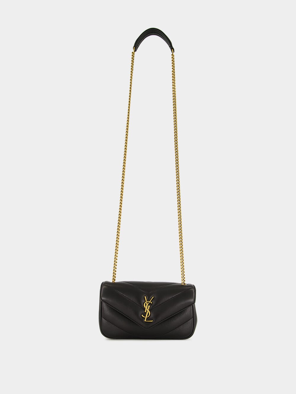 Loulou Mini Bag in Black Lambskin