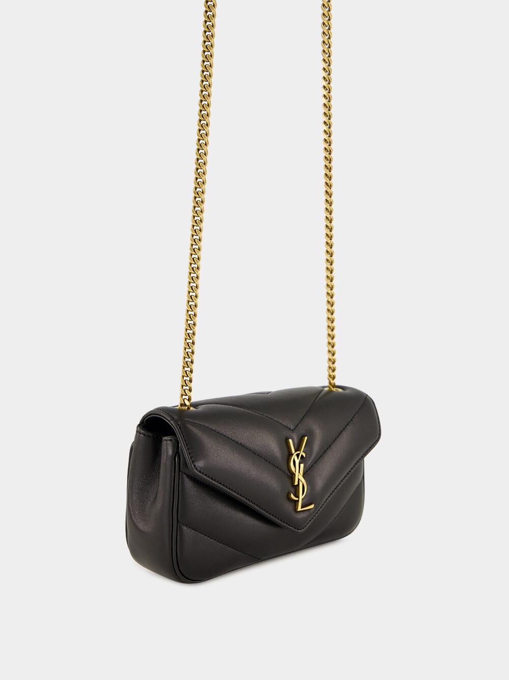 Loulou Mini Bag in Black Lambskin