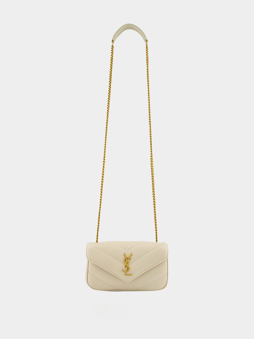 Loulou Mini Bag in Blanc Vintage Lambskin