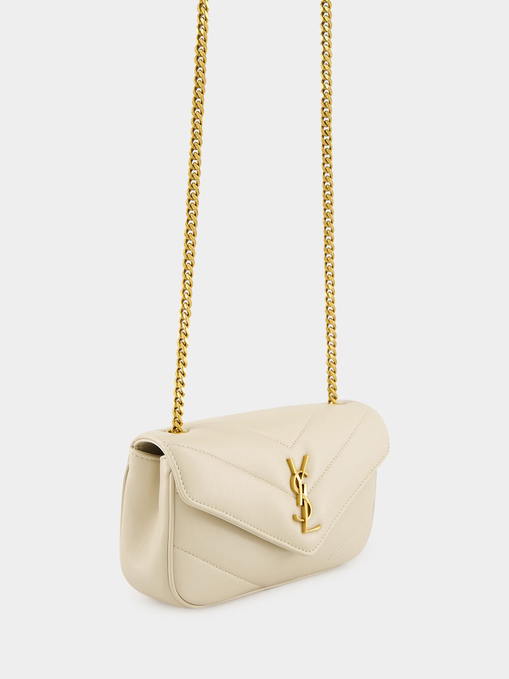 Loulou Mini Bag in Blanc Vintage Lambskin