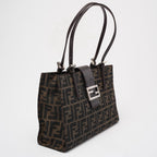 Fendi Vintage Zucca Double Top Handle Bag