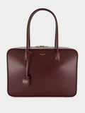 Rouge Cabernet Sac De Jour Bauletto Bag in Box Calfskin
