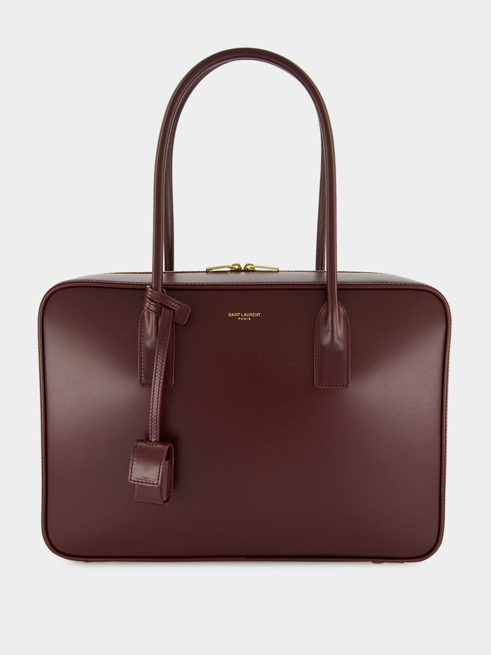 Rouge Cabernet Sac De Jour Bauletto Bag in Box Calfskin