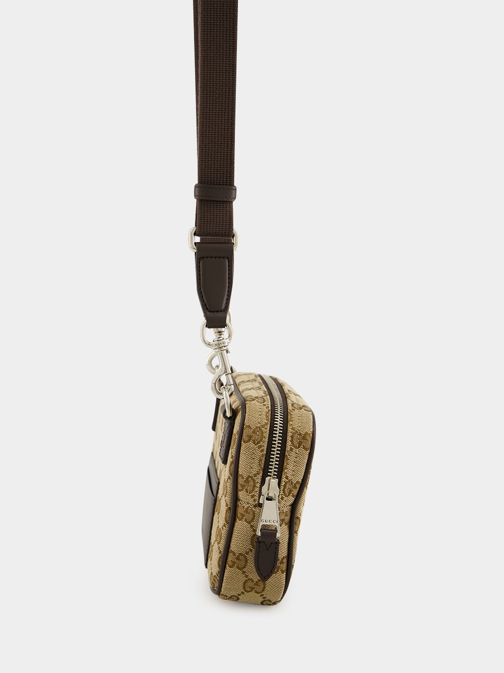 Beige 	GG Canvas Mini Crossbody Bag
