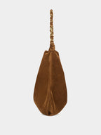 Caramel Cognac Amalia Suede Handbag