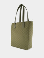 Forest Green GG Canvas Tote Bag