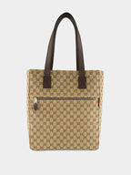 Ebony 	Medium GG Canvas Tote Bag