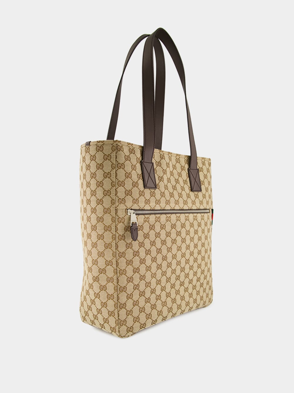 Ebony 	Medium GG Canvas Tote Bag