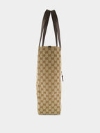 Ebony 	Medium GG Canvas Tote Bag
