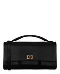 Balenciaga Womens Bel Air Small Leather Clutch Bag