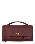 Balenciaga Womens Bel Air Small Leather Clutch Bag