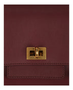 Balenciaga Womens Bel Air Small Leather Clutch Bag