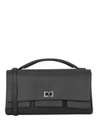 Balenciaga Womens Bel Air Small Leather Clutch Bag
