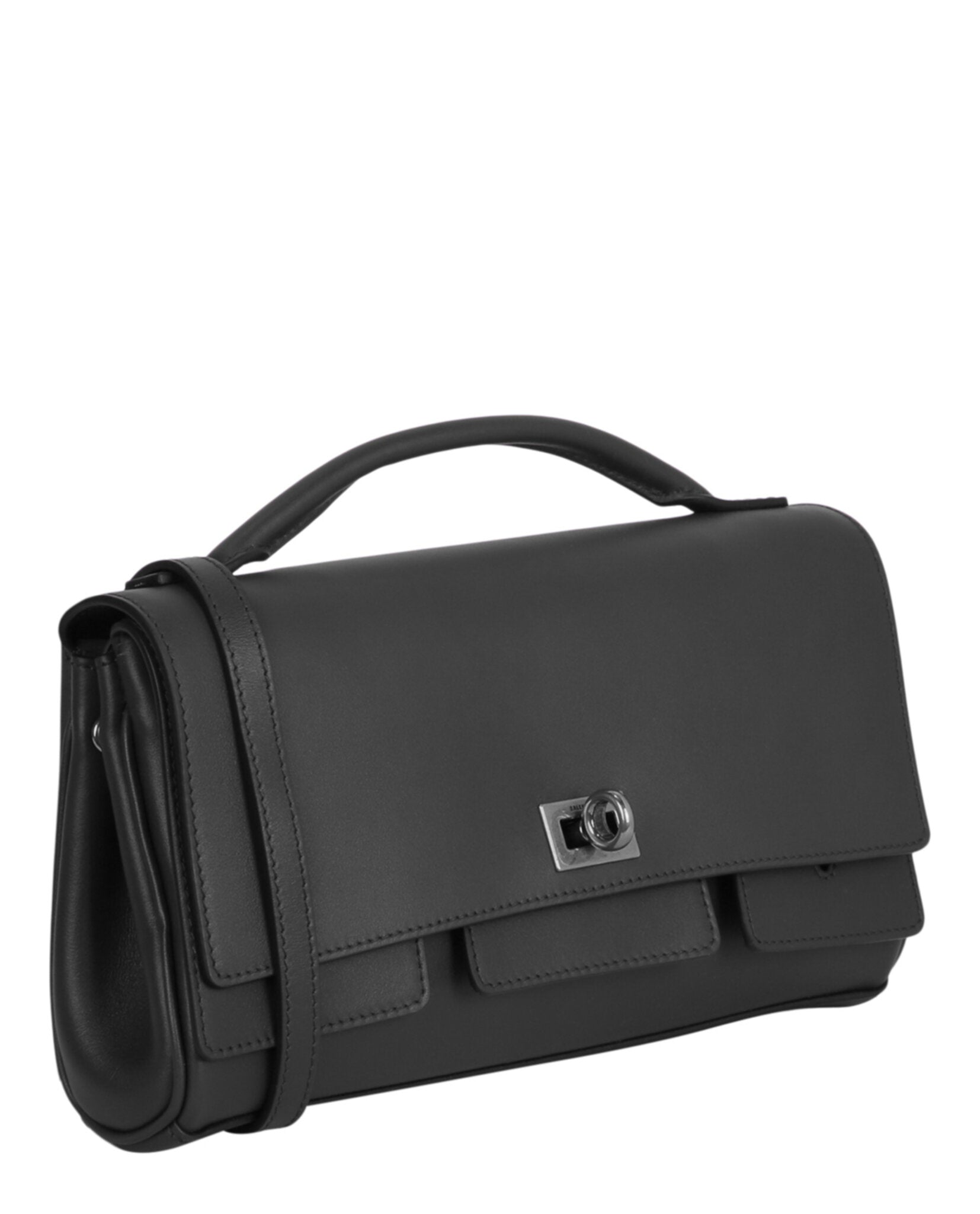 Balenciaga Womens Bel Air Small Leather Clutch Bag