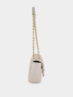 Light Grey GG Marmont Small Shoulder Bag