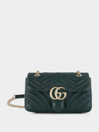 Green GG Marmont Small Shoulder Bag