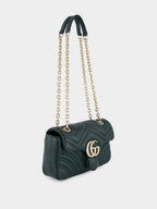 Green GG Marmont Small Shoulder Bag